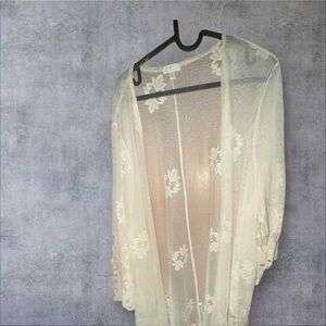 C Cream Floral Lace jacket